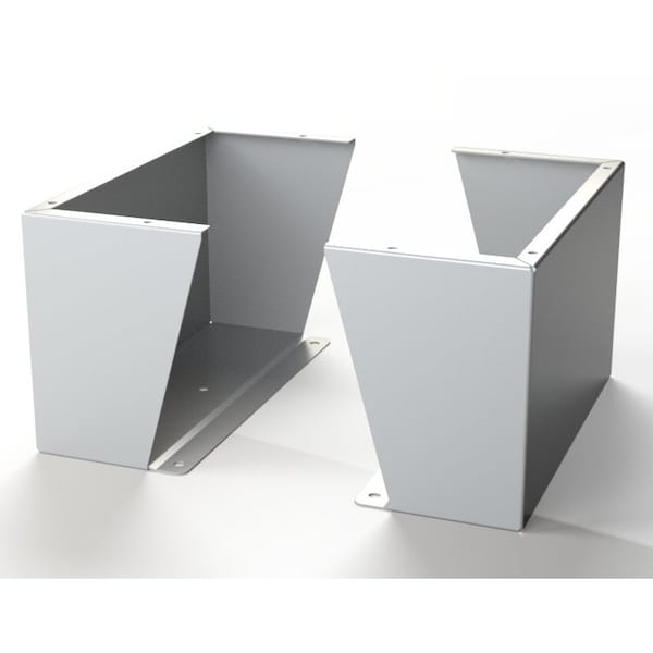 Floor Stand Kit, 12 in. H x 20 in. W x 9.12 in. L, Carbon Steel, 1 PR